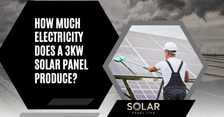 Worker cleaning a solar panel array.