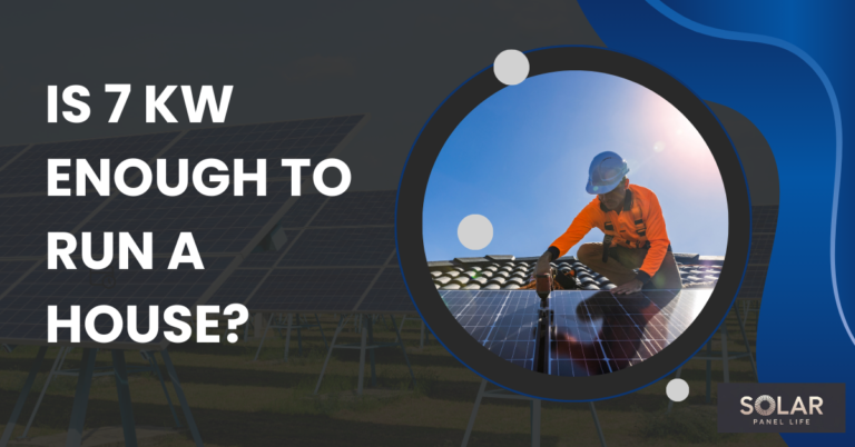 A worker installing a solar panel on a roof under bright sunlight.